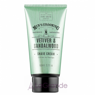 Scottish Fine Soaps Vetiver & Sandalwood Shave Cream   